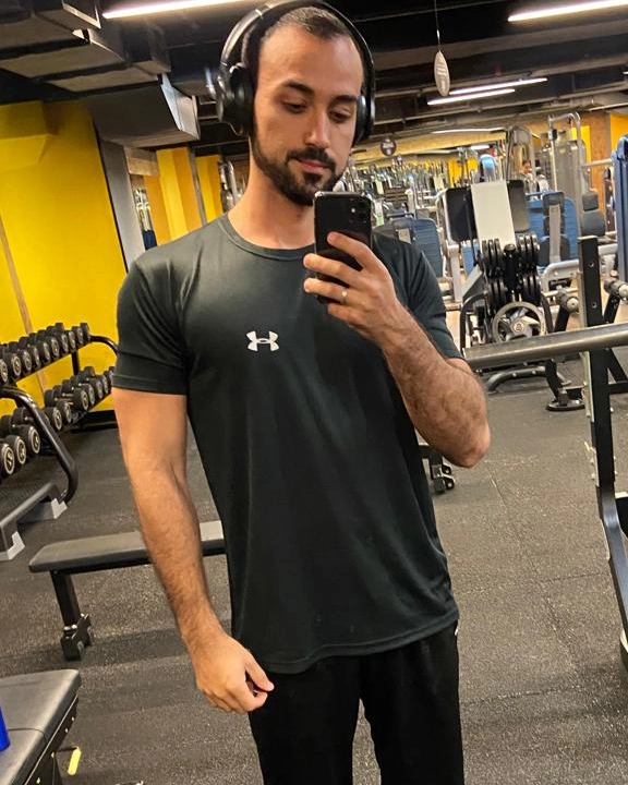 Corpo antes de iniciar o treinamento individualizado com Wesley Bonfim