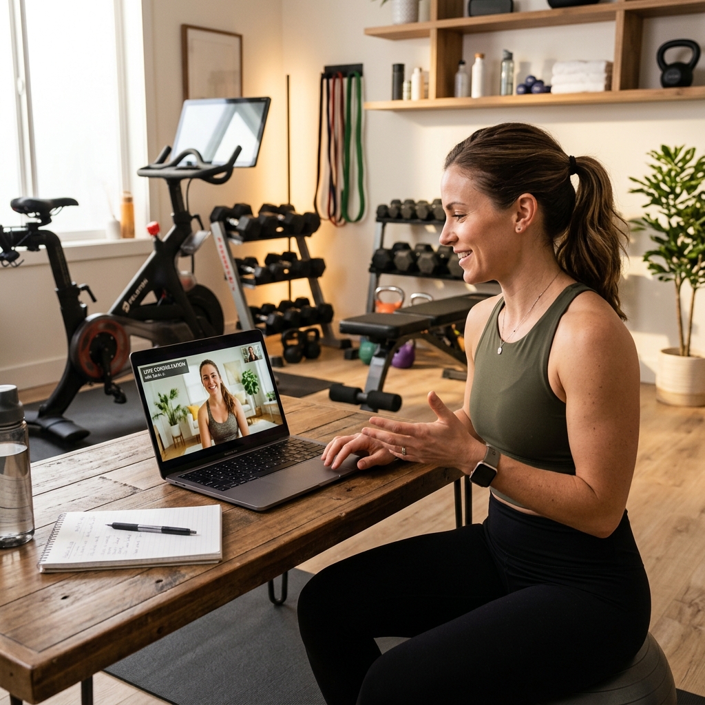 Ilustração técnica mostrando consultoria, personal trainer, preço, comparação para Quanto Custa um Personal Trainer? Presencial vs Online em 2026